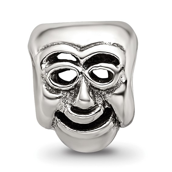 Sterling Silver Reflections Comedy Mask Bead