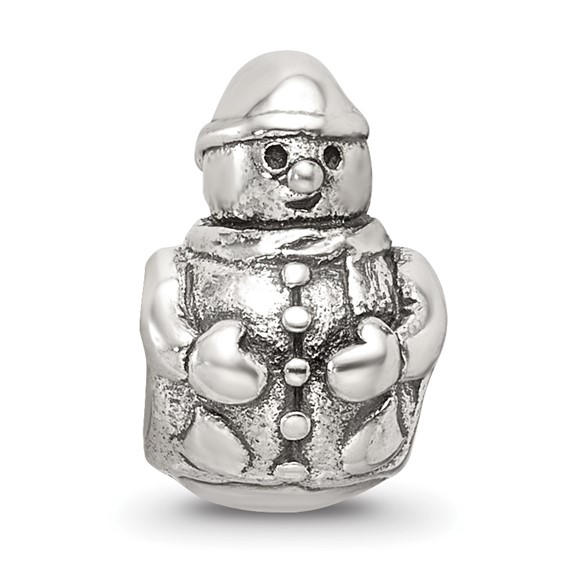 Sterling Silver Reflections Snowman Bead