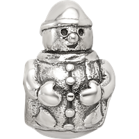 Sterling Silver Reflections Snowman Bead view 4