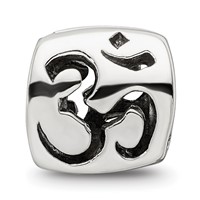 Sterling Silver Reflections Om Symbol Bead view 3
