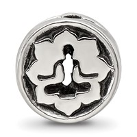 Sterling Silver Reflections Yoga Lotus Bead view 3