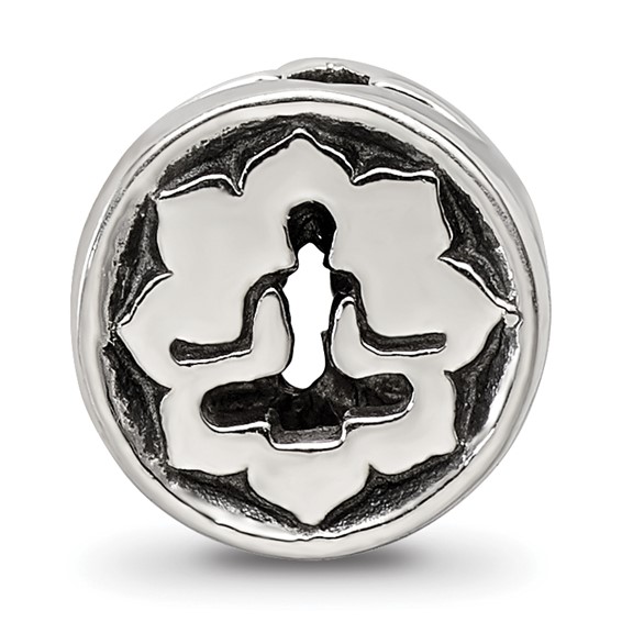 Sterling Silver Reflections Yoga Lotus Bead