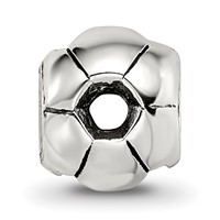 Sterling Silver Reflections Soccer Ball Bead view 3