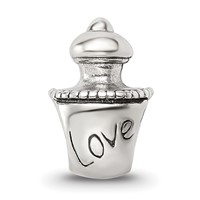 Sterling Silver Reflections Love Perfume Bottle Bead view 3