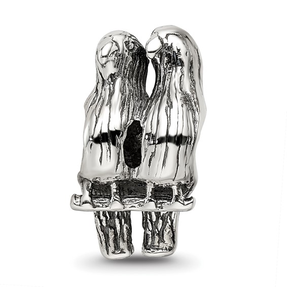 Sterling Silver Reflections Love Birds Bead