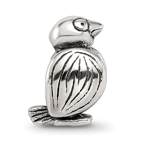 Sterling Silver Reflections Bird Bead