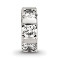 Sterling Silver Reflections CZ Bead view 3