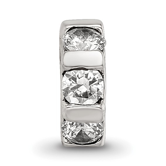 Sterling Silver Reflections CZ Bead