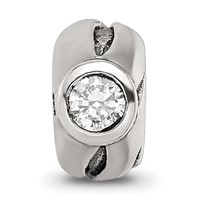 Sterling Silver Reflections CZ Bead view 3