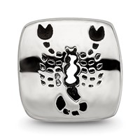 Sterling Silver Reflections Scorpio Zodiac Antiqued Bead view 3