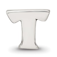 Sterling Silver Reflections Letter T Bead view 3