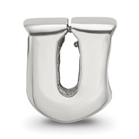 Sterling Silver Reflections Letter U Bead view 3