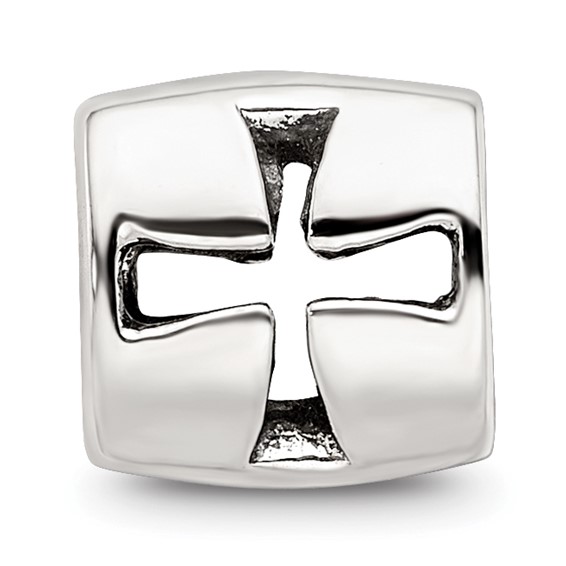 Sterling Silver Reflections Maltese Cross Bead