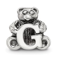 Sterling Silver Reflections Kids Letter G Bead view 3