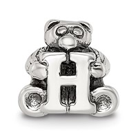 Sterling Silver Reflections Kids Letter H Bead view 3