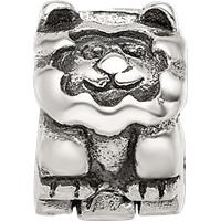 Sterling Silver Reflections Kids Lion Clip Bead view 4