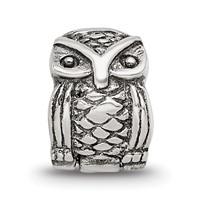 Sterling Silver Reflections Kids Owl Clip Bead view 3