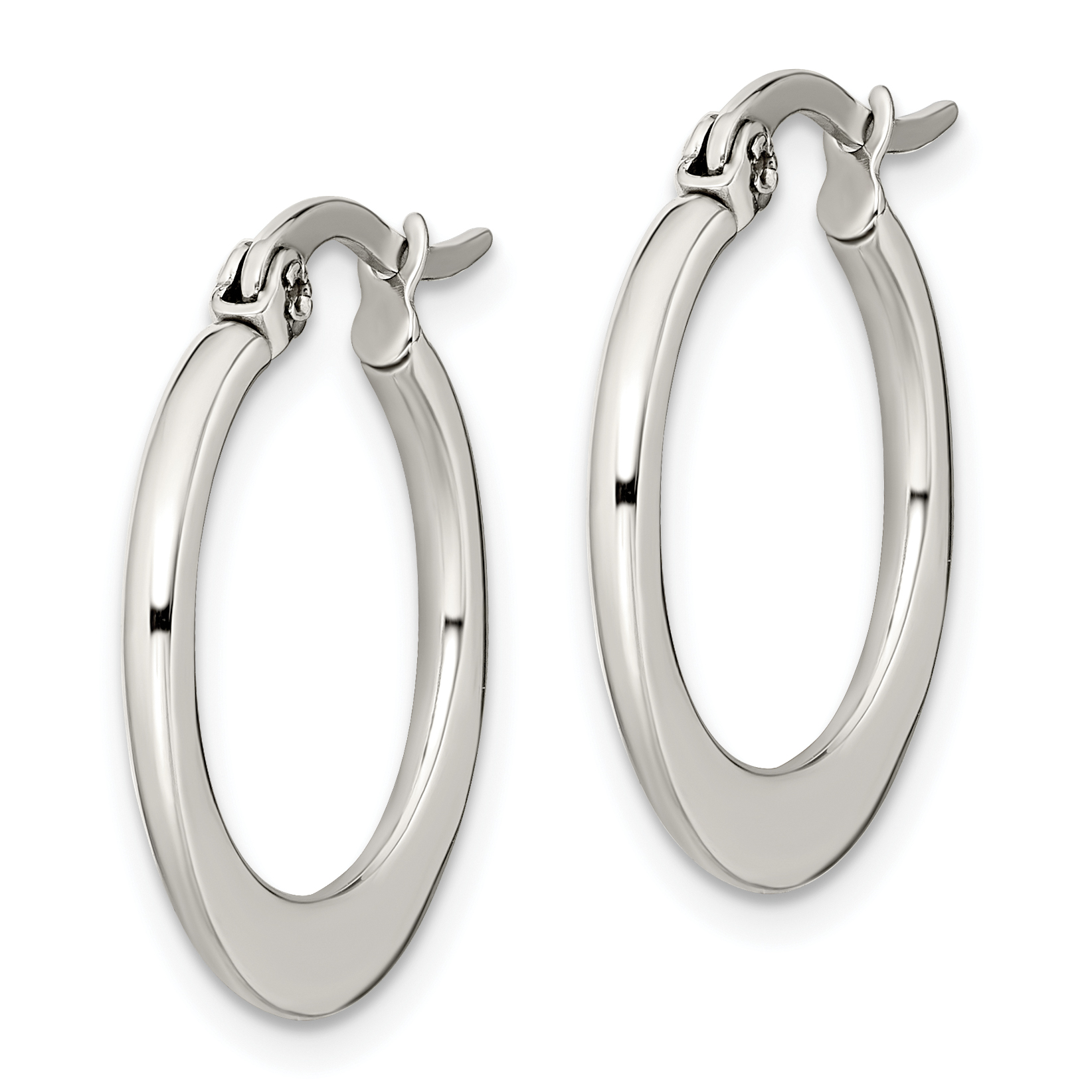 Stainless Steel 19mm Diameter Hoop Earrings Ear Hoops Set Fashion ...