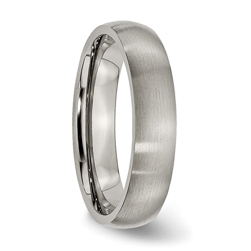 Chisel Anium 5mm Brushed Comfort Fit Wedding Band Chisel Anium 5mm Brushed Comfort Fit Wedding Band
